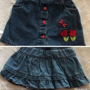 Denim Skorts Little Girls size 24 mos & 2T